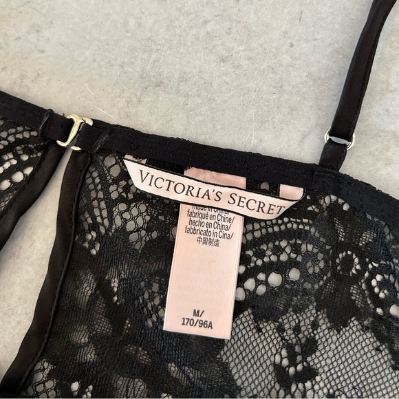 Victoria's Secret Dream Angels Black Lace Chemise Slip Dress, M - Picture 4 of 11